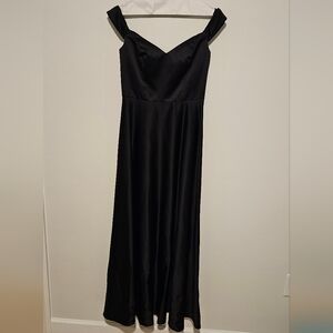 David's Bridal black bridesmaids dress, sz 8